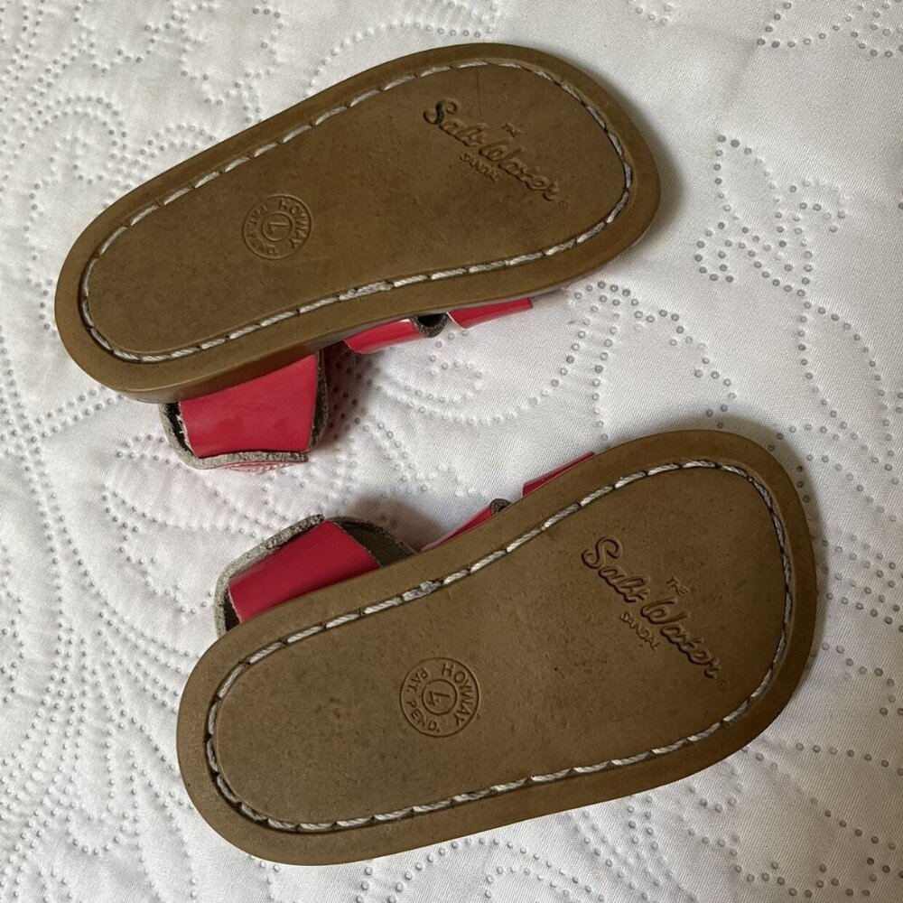Salt Water Original Solid Pink Sandals Size 4 - Picture 5 of 9